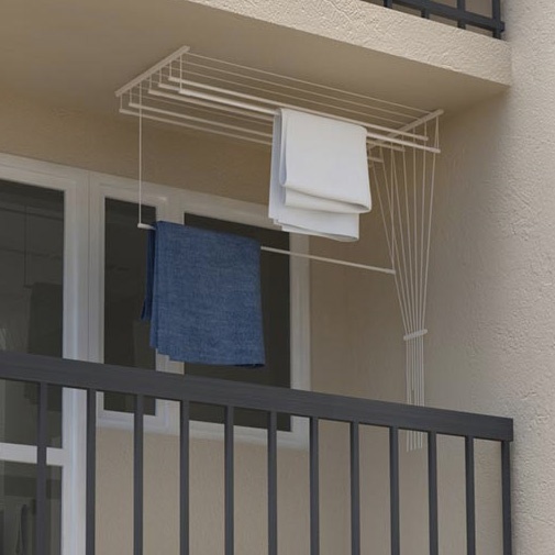 ALDOTRADE Stropní sušák na prádlo Ideal 7 tyčí 100 cm