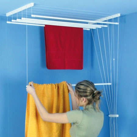 ALDOTRADE Stropní sušák na prádlo Ideal 6 tyčí 220 cm